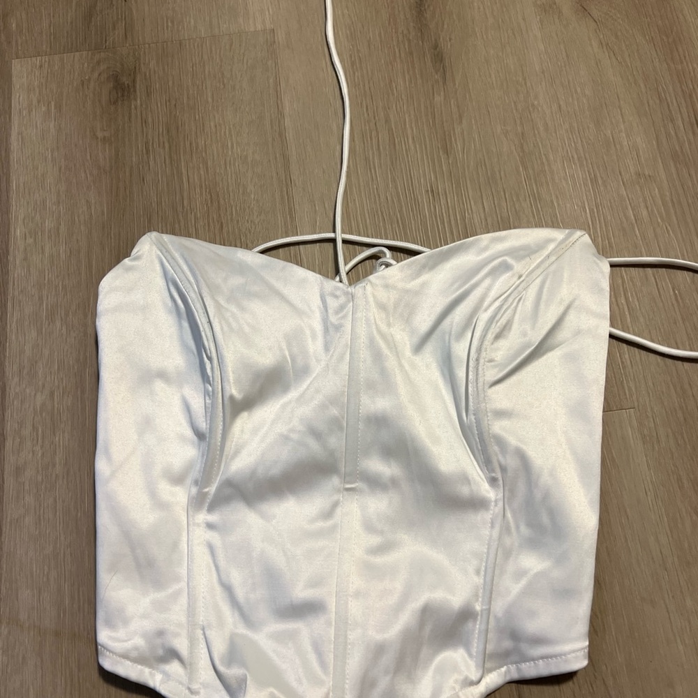 Glassons Ivory Satin Bustier